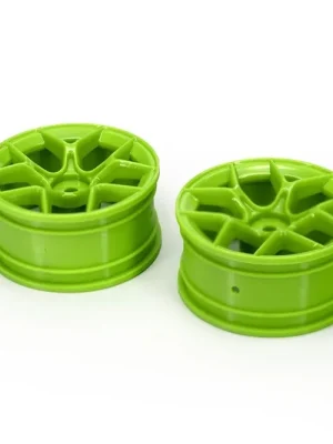NEU HPI 160927 Aero 5-Speichen-Felgen 1 10 26mm, 3mm Offset v. - Grün (2) Motorsport-Look für Drift- und Tourenwagen - Nur begrenzt verfügbar
