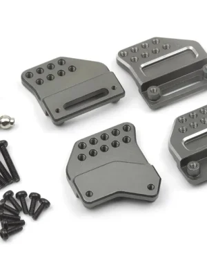 Zertifiziert - NEU HPI 161149 Aluminium-Stoßdämpferbrücken-Set (Gunmetal), für Venture18
