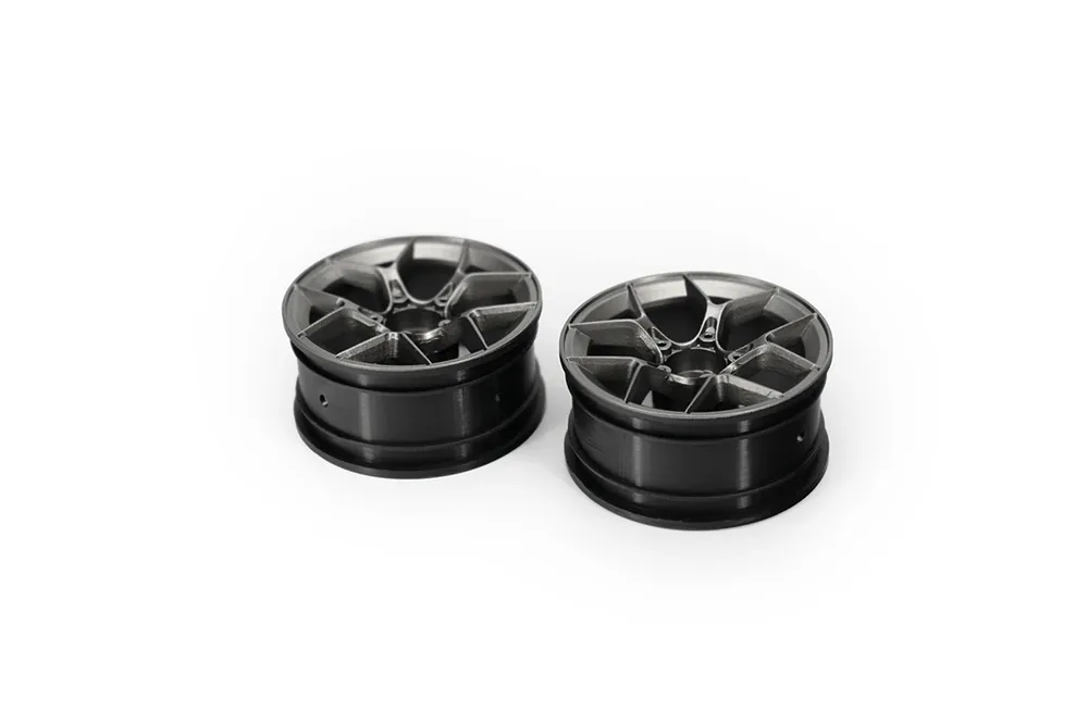 Bewährte Qualität - NEU HPI 161201 Aero 5-Speichen-Felgen 1 10 26mm, 6mm Offset h. - Silber (2) Motorsport-Look für Drift- und Tourenwagen