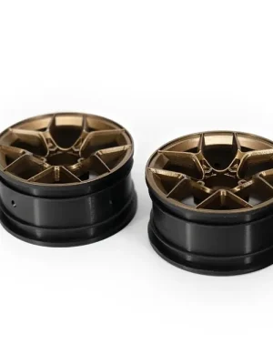NEU HPI 161203 Aero 5-Speichen-Felgen 1 10 26mm, 6mm Offset h. - Bronze (2) Motorsport-Look für Drift- und Tourenwagen | Top-Qualität