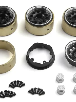 NEU HPI 161245 CS-10 Aluminiumfelge 1,2 Zoll (schwarz/4 Stück), für Venture | Neuheit
