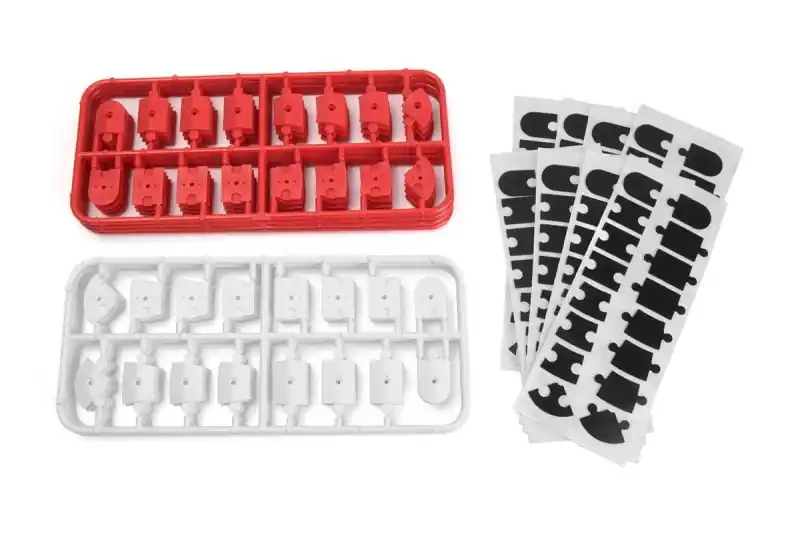HPI 161409 nano-TTR Curb Set - Rot und Weiß | Sichere Zahlung