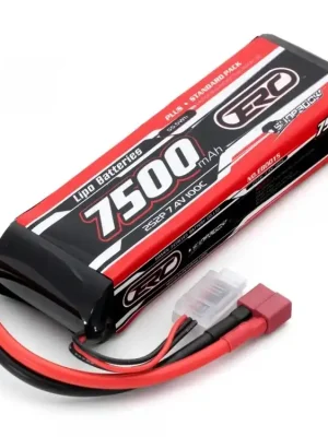 Abverkauf - NEU Sunpadow SW256414 LiPo Akku 2S 7,4V 7500mAh 100C Softcase T-Stecker