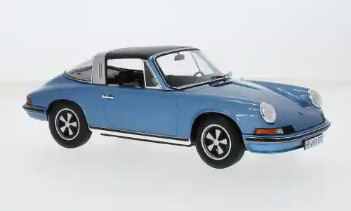 Porsche 911 S 2.4 Targa, blau, 1973, 1 18, Norev - Extra-Rabatt