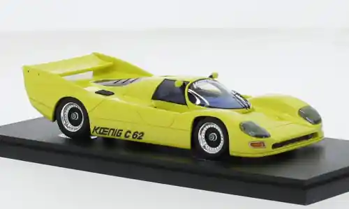 Neu im Shop - Porsche C62 (Koenig), gelb, 1991, 1 43, Autocult/Avenue 43