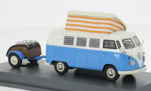 Sonderangebot | VW T1 Campingbus, blau/weiss, 1 43, Schuco