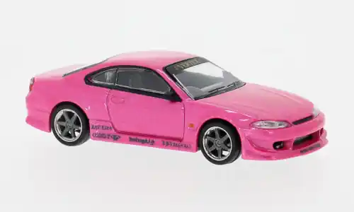 Jetzt erhältlich - Nissan Silvia (S15) VERTEX, pink, 1 64, Tarmac Works