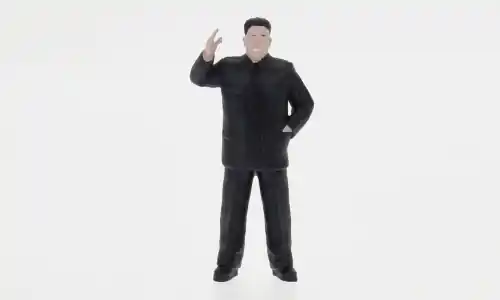 Figur Kim Jong, black, 1 43, Atlantic - Versand noch heute