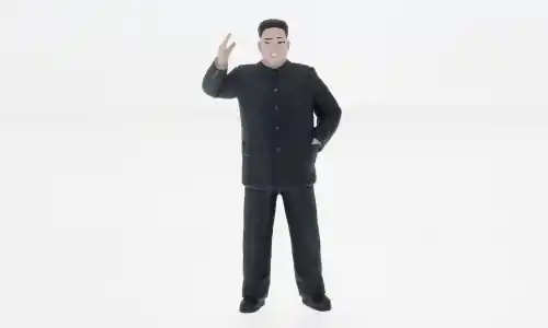 Preishit - Figur Kim Jong, black, 1 24, Atlantic