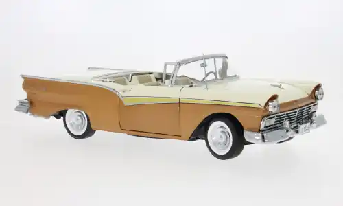 Ford Fairlane 500 Skyliner, bronze/beige, 1957, 1 18, Sun Star - Hohe Qualität
