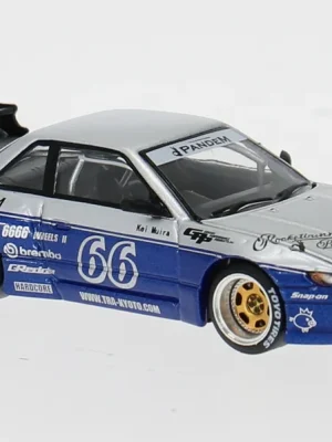 Nissan Silvia (S13), blau/weiss, 1 64, Pop Race | Abverkauf