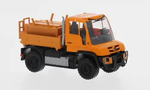 Aktion | Mercedes Unimog U430, orange, 2013, 1 87, Busch