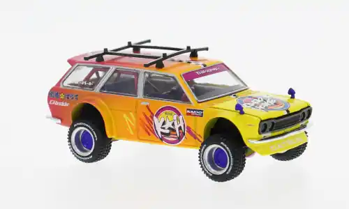 Datsun 510 Wagon 4x4 Kaido Islands V1, orange/violett, 1969, 1 64, Mini GT | Bestseller
