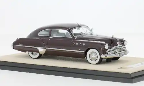 Buick Roadmaster Sedanette, dunkelrot, 1949, 1 43, Stamp Models | Geprüfte Qualität