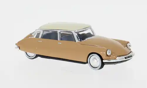 Citroen DS 19, hellbraun/weiss, 1959, 1 87, Norev | Preisnachlass