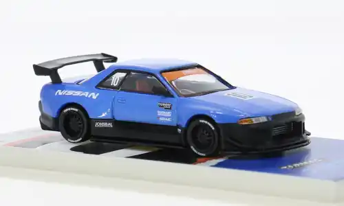 Top-Qualität | Nissan Skyline (R32) (Tarmac Works 10th Anniversary), blau/schwarz, 1 64, Tarmac Works