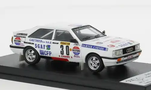 Heute kaufen - Audi quattro, weiss, Rally Monte Carlo, 1987, 30, P.Bos/J.C.Leuvrey, 1 43, Trofeu
