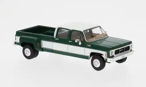 Bestellbar - GMC Sierra Grande 3500 Crew Cab Dually, grün/weiss, 1973, 1 64, IXO America