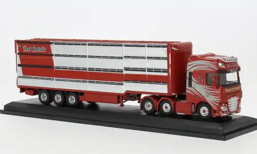 Direkt bestellen - DAF XF Euro 6, rot, Houghton Parkhouse Livestock Transporter Bert Christie, 1 76, Oxford