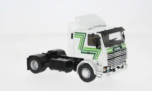 Nur noch wenige - Scania 113 M, weiss/Dekor, 1987, 1 43, Premium ClassiXXs