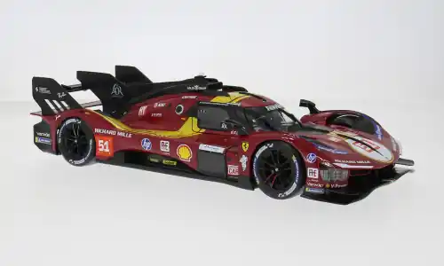 Ferrari 499P 3.0L TURBO V6, 24h Le Mans, 2025, 51, A.P.Guidi/A.Giovinazzi, 1 18, Bburago - Topseller