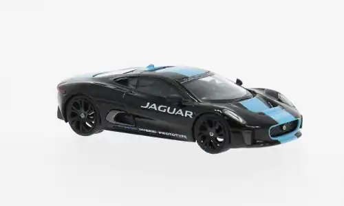 Jaguar C-X75, schwarz/blau, 2010, 1 64, Mini GT | Expressversand
