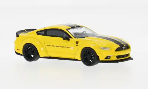 Aktion | Ford Mustang LB Works, gelb/schwarz, 2015, 1 64, Mini GT