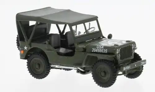 Jeep Willys 4 x 4 W, oliv, 1 43, Cararama - Expressversand