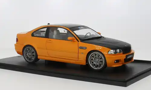 BMW M3 (E46), orange/schwarz, 1 18, Solido - Auf Lager