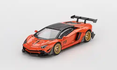 Lamborghini Aventador LB-Works Limited Edition, orange/schwarz, 2025, 1 64, Mini GT | Topseller