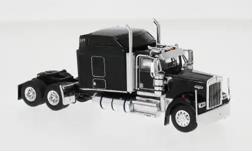 Zertifiziert - Kenworth W900 Sleeper Cab, schwarz, 1990, 1 64, IXO