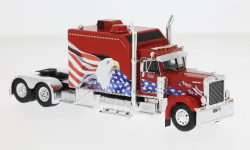Auf Lager | Peterbilt 379 Custom, rot/Dekor, 2002, 1 64, IXO