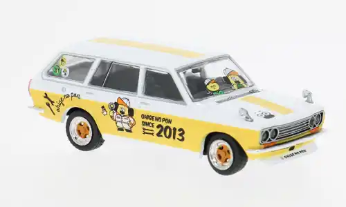 Datsun Bluebird 510, weiss/gelb, Ohige No Pon, 1 64, Tarmac Works - Gleich bestellen
