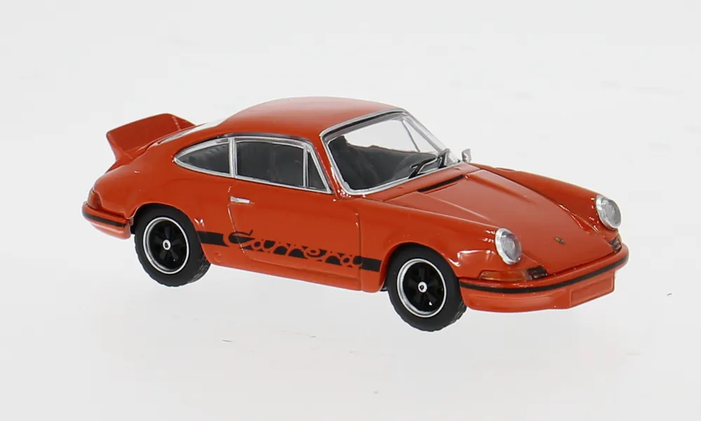 Versandbereit | Porsche 911 Carrera RS 2.7, orange/schwarz, 1973, 1 64, Mini GT