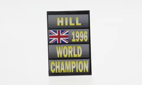 Deal - Diorama Damon Hill, 1996, 1 43, Cartrix