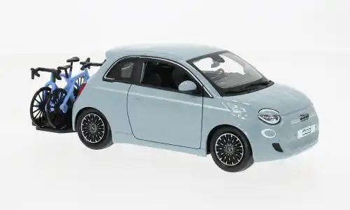Fiat 500e, blau, 1 24, Bburago | Preishit