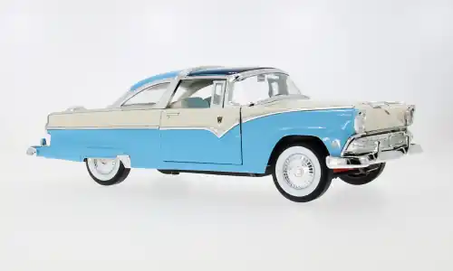 Profi-Qualität | Ford Crown Victoria, blau/weiss, 1955, 1 18, Lucky Die Cast
