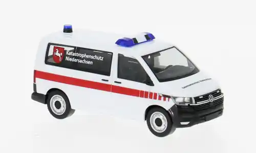 VW T6.1 Bus, Katastropfenschutz Niedersachsen, 1 87, Herpa - Premium