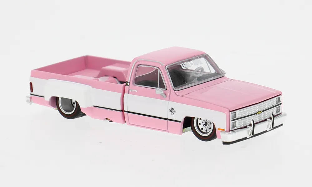 Chevrolet Silverado Dually Vintage Spec V2, pink/weiss, 1980, 1 64, Mini GT | Gleich bestellen