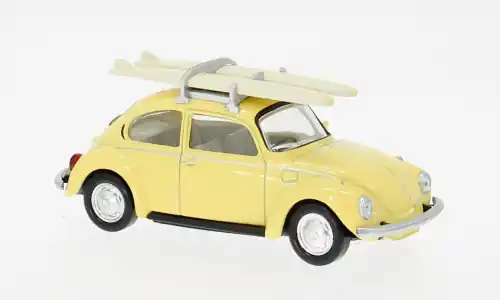Einfache Rückgabe - VW Käfer 1303, hellgelb, 1973, 1 43, Norev