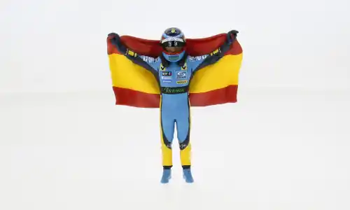 Diorama Alonso Renault with Flag, 1 18, Cartrix | Neues Produkt