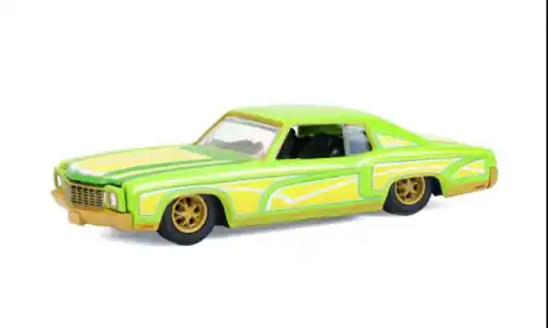 Chevrolet Monte Carlo Lowrider, hellgelb/hellgrün, 1970, 1 64, Greenlight | Abverkauf