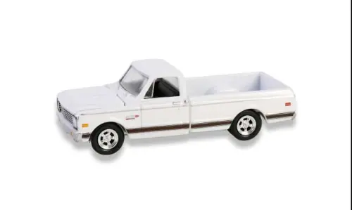 Chevrolet C10 Cheyenne, weiss, 1972, 1 64, Greenlight - Markenqualität