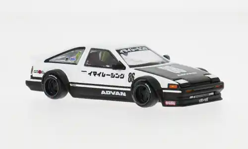 Toyota Sprinter Trueno (AE86), weiss/schwarz, Advan, 1 64, Mini GT | Zertifiziert