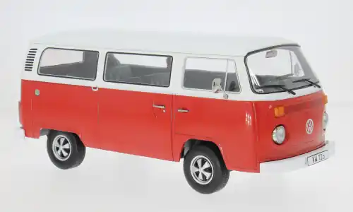 VW T2b Bus, rot/weiss, 1972, 1 18, KK Scale - Nur solange der Vorrat reicht