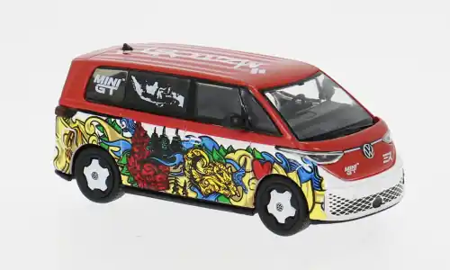 VW ID.BUZZ, rot, 2025, 1 64, Mini GT | Sonderaktion