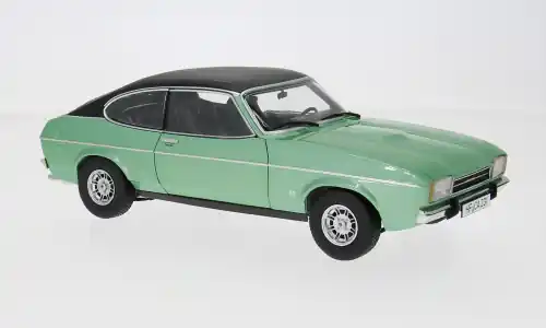 Neu eingetroffen - Ford Capri II Ghia 3.0, grün/schwarz, 1974, 1 18, Touring