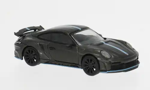 Preiswert - Porsche 992 Stinger GTR, carbon/blau, 1 64, Pop Race