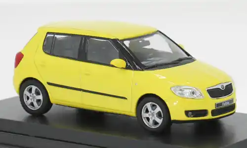 Skoda Fabia II, gelb, 2006, 1 43, Abrex - Sonderangebot