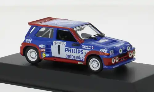 Letzte Chance | Renault Maxi 5 Turbo, blau/rot, Tour de France, 1985, 1, 1 43, Norev